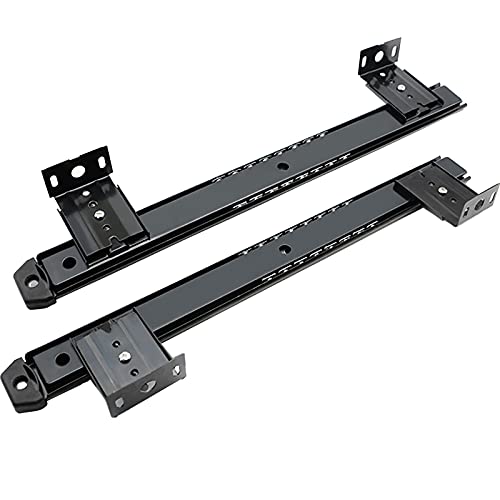 2 Piezas Guías Correderas Para Escritorio De Computadora Teclado De Rodamientos, 350mm Bandeja Para Cajón De Extracción, Guías Para Bandeja Portateclados Extraible Con Rodamientos De Bolas