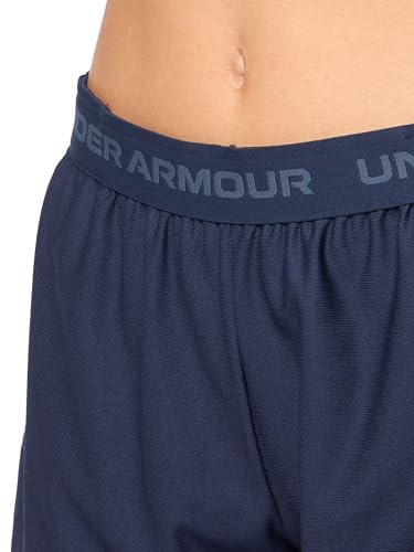 Under Armour Tech Play Up Shorts für Damen, (410) Midnight Navy/Downpour Gray, Groß – Ansicht 3