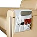 Organizador de Sofá Silla, Soporte para Mando a Distancia de TV, Bolsa de Almacenamiento para Reposabrazos Antideslizante con 5 Bolsillos, para Revistas Teléfono, Libros, Gafas