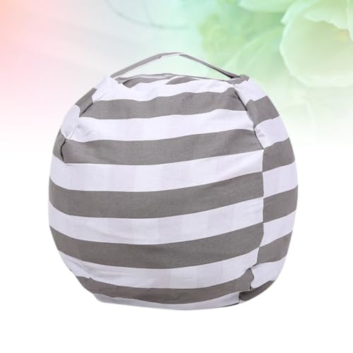 Bolsa de almacenamiento de peluches redonda en dacrón con asa para cojín de sofá 6