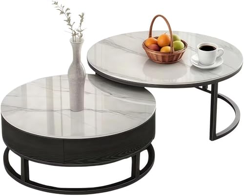 EastEamily �Z���^�[�e�[�u�� �� ���[�e�[�u�� �l�X�g�e�[�u�� �R�[�q�[�e�[�u�� �嗝�Ε� ���r���O�e�[�u�� �T�C�h�e�[�u�� �\�t�@�[�e�[�u�� ���R�ɑg�ݍ��킹 �ی^ ���� �����o���t�� �����t���[�� �������萫 �����i (�z���C�g, 60*4