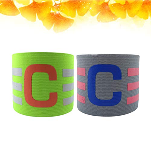 image for BESPORTBLE 2pcs Football Soccer Captains Armband Elastic Captain Arm B