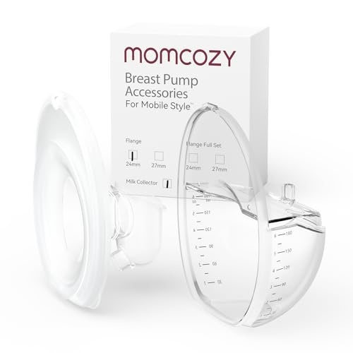 Image of Momcozy Mobile Style | M6 Flange 24mm & Milk Collector, Original Mobile Style | M6 Breast Pump Replacement Accessories