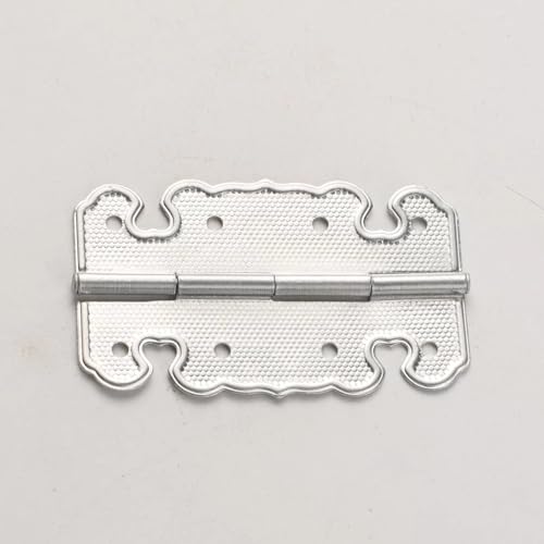 Aoleegatt Bisagra de aleación de Aluminio para Montaje en Superficie de Caja de Madera con bisagras de Cuero de alcanfor pequeño (1)