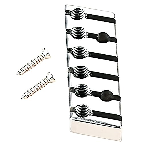 Abaodam 弦用ロックナット エレキギターパーツ ヘッドレスギター対応 ネジ付き 交換用アクセサリー 軽量設計で取り付け簡単