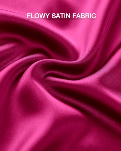 Image of BTFBM 2026 Summer Womens Skirts Silk Elegant High Waist Flowy Long Satin A-Line Midi Skirt Cocktail Wedding Party