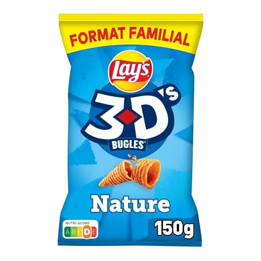 Lay's 3D'S Bugles Goût Nature Format Familial 150 g