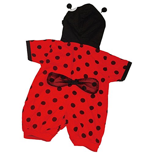 Lito Angels Ladybug Marienkäfer Kostüm Kleid für Baby, Body Strampler Onesie Verkleidung Größe 3-6 Monate 68