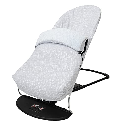 Funda + Saco para Hamaca BabyBjörn Balance Soft (SUSTITUYE tapicería Original), Hipoalergénica, Hipersuave, Transpirable. (Algodón Orgánico Celeste)
