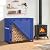 Fashlits 4ft Waterproof Firewood Rack Cover, Heavy Duty 600D Oxford Outdoor Storage Wood Rack Cover For Outdoor, Indoor, Patio(Cover Only, Rack Not Included)