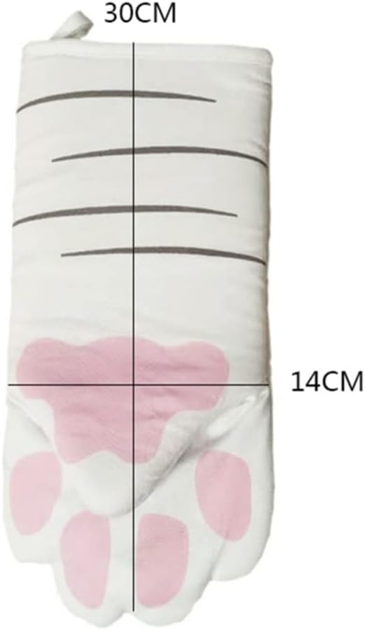1 Piece Set of Cute Cartoon Oven Gloves, Long Cotton Baking Insulation, Tools