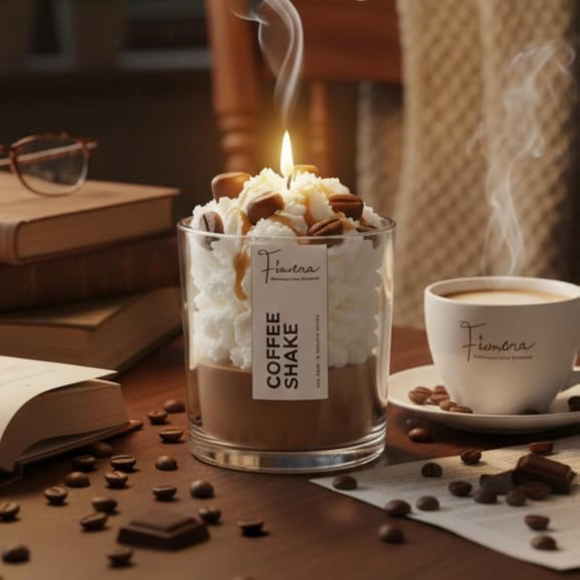 Aesthetic Coffee Shake Scented Jar Candle