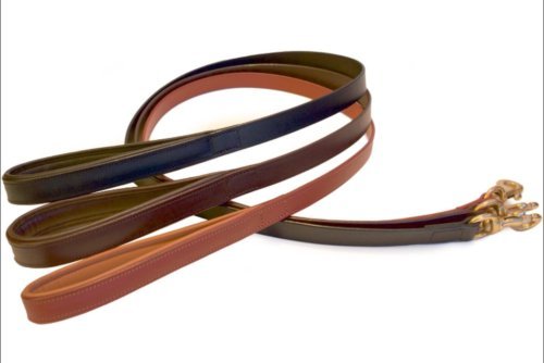 TUGBY XS/S/M/L/XL/XXL Dog Leather Harness Sets with Matching Dog Lead (Chestnut, M) - Image 3