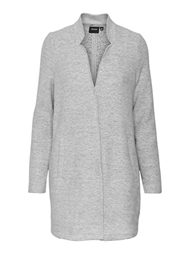 Vero Moda Damen VMBRUSHEDKATRINE SS23 Jacket BOOS Jacke, Light Grey...