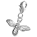 Dreambell 925 Sterling Silver Honey Bee Dangle Clasp European Lobster Clip On Charm