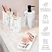 Imagen de ZCCZ Juegos de Accesorios de baño 4 Piezas Blanco con Dispensador de jabón