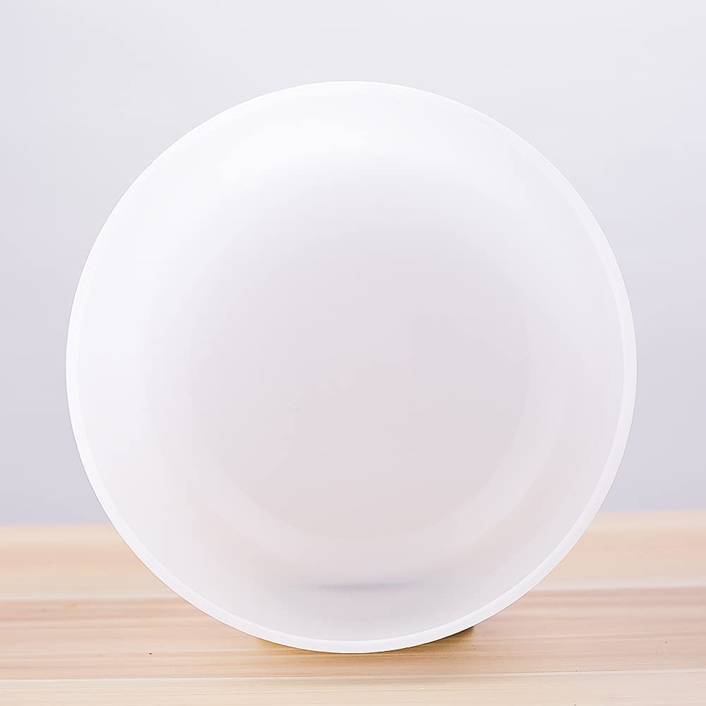 Campana tibetana in cristallo di quarzo per meditazione, yoga e relax, satinata, 432 Hz, chakra della radice, 30,5 cm