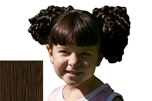 Cheerleader Ringlet Curl Drawstring Pigtails (4: Dark Brown)