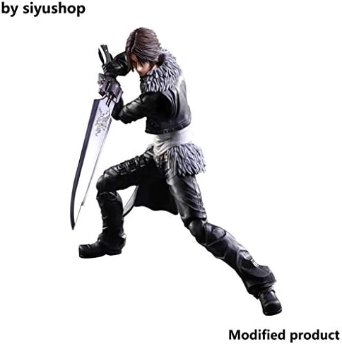 Siyushop Dissidia Final Fantasy Play Arts Kai: Squall Leonhart Action Figure - Equipped with Weapons and Replaceable Hands - High 28CM