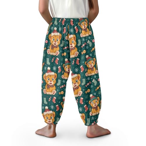 Image of Unisex Little Kids Yoga Trousers Bohemian Beach Pants Baggy Harem Activewear for Boys and Girls Age 3-10