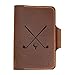 Turbosnail Personalized Leather Golf Scorecard Holder Cover, Handmade Yardage Book Cover Holder With Pencil Holder, Custom Leather Yardage Book Cover Holder, Golf Gift