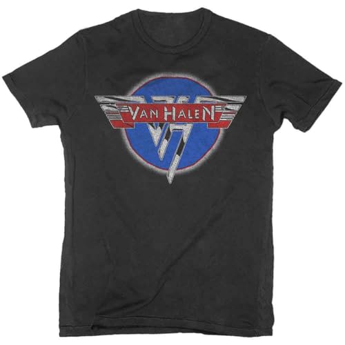 Van Halen Men's Chrome Logo T-Shirt Black | Officially Licensed Merchandise