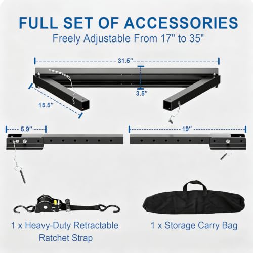 RV I-Beam Stabilizer Heavy-Duty Aluminum Adjustable for 17"-35" Frames by Peixasr - Used condition - Image 6