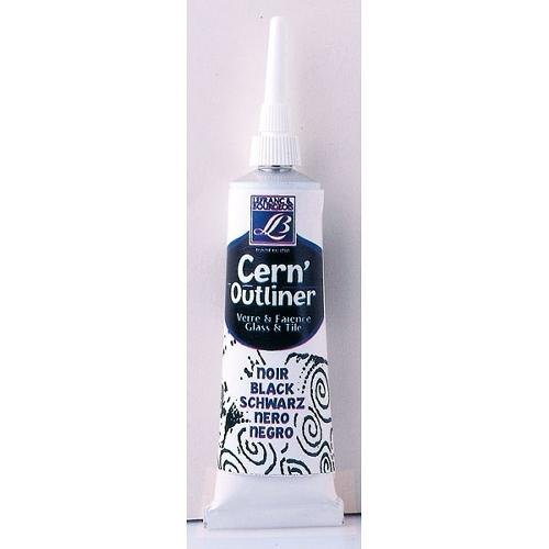 SG Education LB 210956 L And B Glass And Tile Cern Outliner, 20 mL, Cern Black