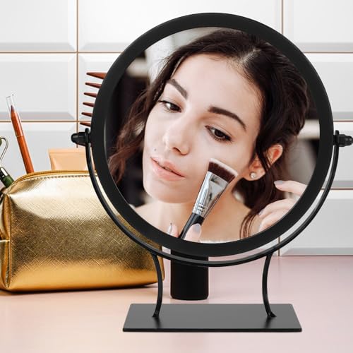 Espejo para maquillaje de escritorio MAGICLULU con marco de hierro miniatura 2