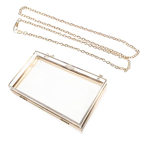 OSALADI Bolsa de acrílico transparente bolsa transversal mini bolsa quadrada portátil bolsa de festa