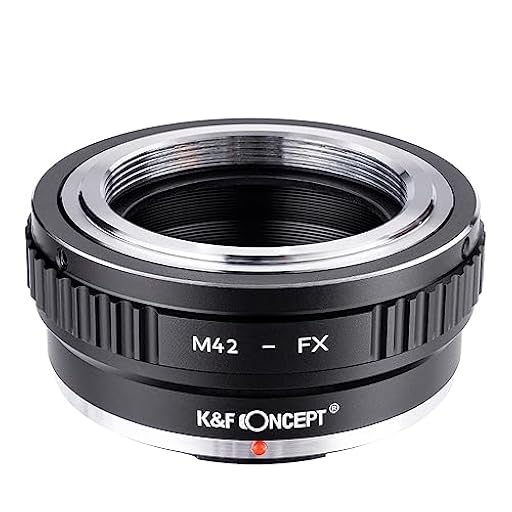 K&F CONCEPT - Adaptador de Enfoque Manual, Compatible con Objetivos Lentes M42 Mount y Cuerpos de Cámara Fujifilm Fuji X-Series X FX Mount, Anillo Adaptador Manual Lens | Ya disponible en tu tienda friki favorita! En mundofriki.es!