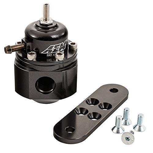 AEM 25-302BK Black High Volume Adjustable Fuel Pressure Regulator