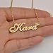 HUAN XUN Luke Name Necklaces for Women Stainless Steel Custom Name Necklaces Pendant Jewelry Gift for Christmas