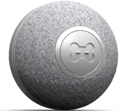 Cheerble Mini Ball 2.0 – Intelligent Interactive Automatic Rolling Ball for Cats – 3 Play Modes – Cat Toy – USB Rechargeable – Cat Toy Intelligence & Electric (Grey)