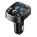FM Bluetooth Transmitter for Car, Wireless Bluetooth Radio Adapter Car Kit MP3 Player Receiver Audio Music Stereo, Handsfree Calling Dual USB Ports Quick Charger for All Smartphones