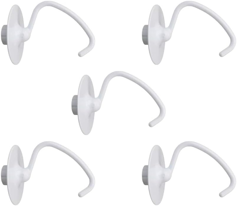 Replacement Part for Stand Mixer Coated 4.5 QT Dough Hook for,K45DH,SAW10674618 5-PACK Multi-Purpose Appliance Repair Replacement Part Performance Restoration Maintenance Component