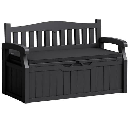 Flamaker 80 Gallon Outdoor Storage Bench with Cushions