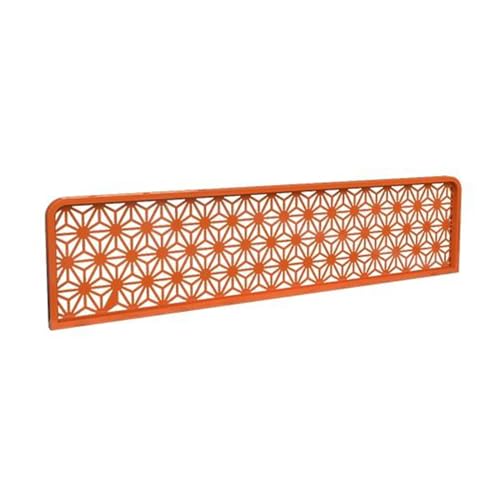 Mampara Metálica Hueca For Comedor, con Estructura Metálica, For Semiprivacidad, For Bar Y Restaurante, Elegante Mampara For Ambientes(Orange,100x30x3cm)