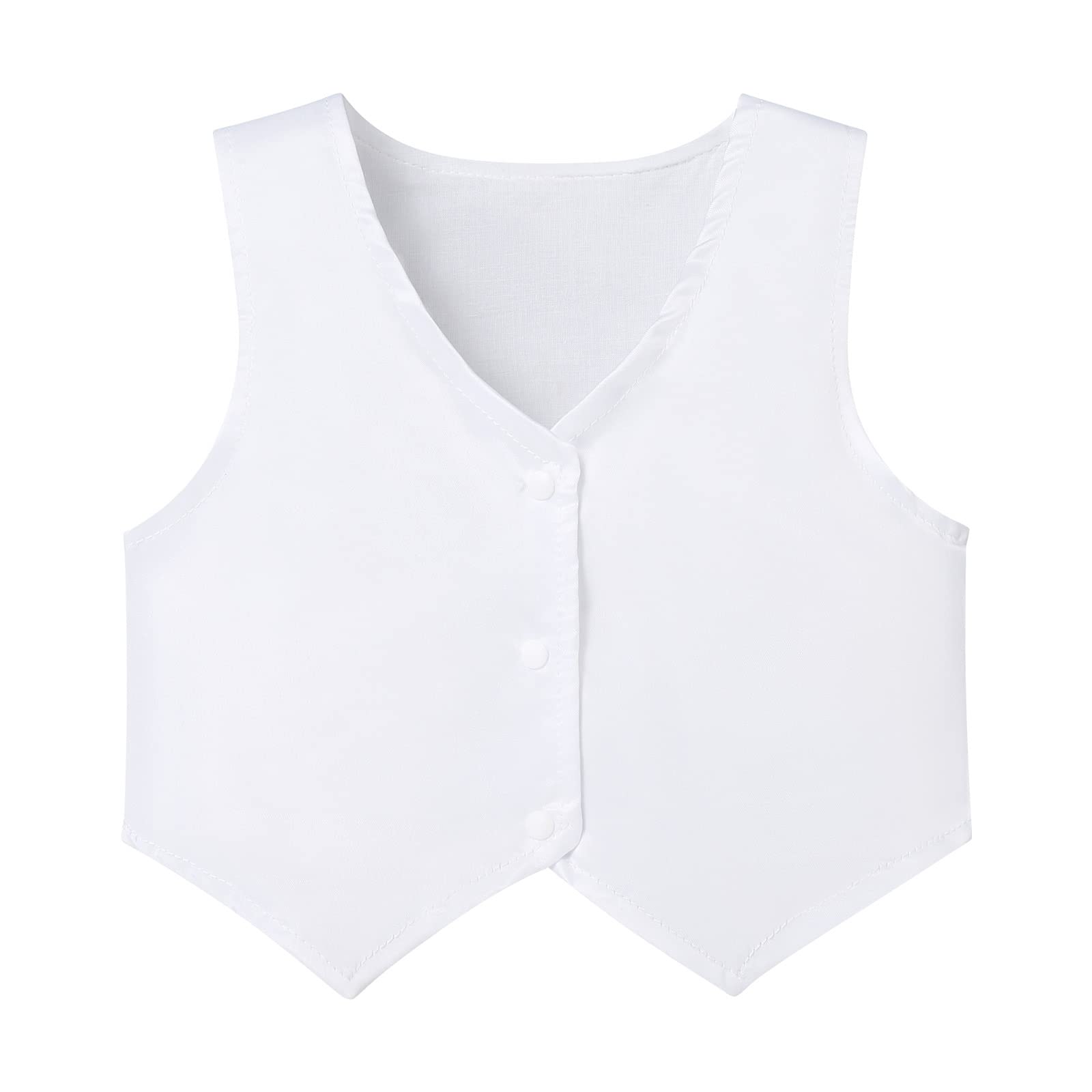 IMEKIS Traje de fiesta de manga corta para bebé y niño, traje de fiesta de esmoquin, camisa + pantalones cortos + chaleco + pajarita 4 piezas cumpleaños bautizo traje de boda ocasión juego de ropa