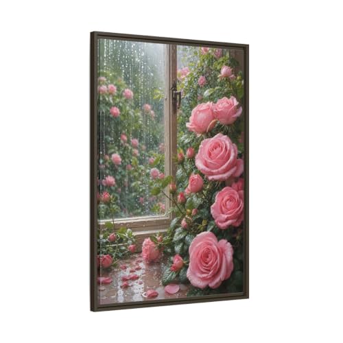 Toile imprimée fleurs roses une atmosphère romantique unique