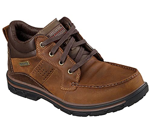 Skechers mens Segment Melego chukka boots, Dark Brown, 9.5 US