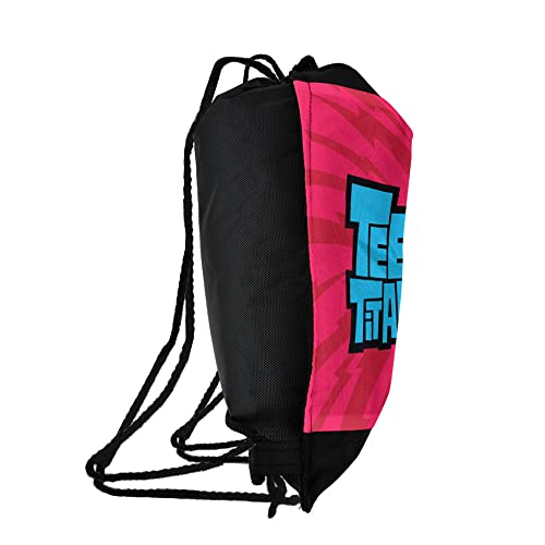LOGOVISION Teen Titans Go! Logo Drawstring Backpack Sports Bag Sackpack 17" x 13", Perfect for Gym, Yoga or Practice2