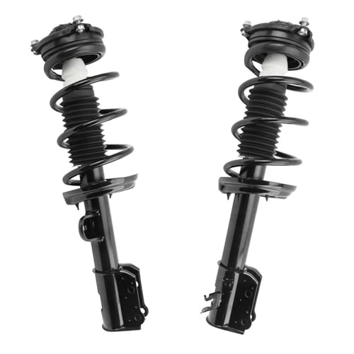 Detroit Axle - 2pc FWD Front Struts for 2017-2021 Jeep Compass [w/ 6 Speed A.T.] Suspension Struts with Coil Spring Assembly, 2018 2019 2020 Replacement