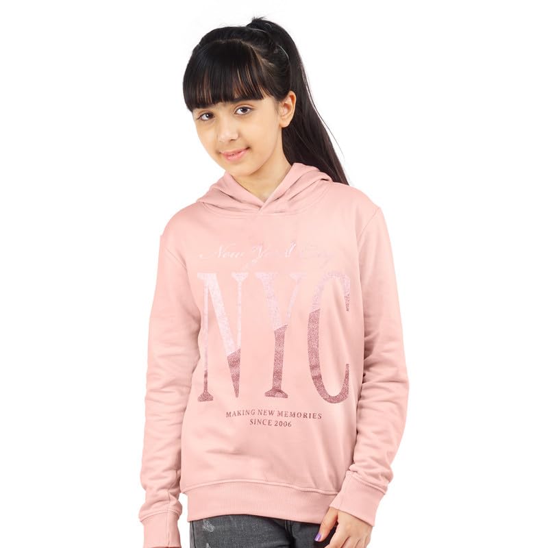 Image of ARIEL Girls Cotton Hooded Sweatshirt(Pack of 1)