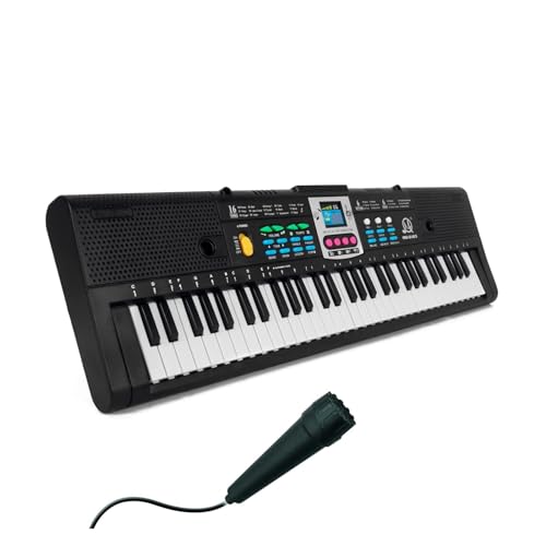 Piano électronique débutant à 61 touches avec rythmes pour apprendre la musique chez soi