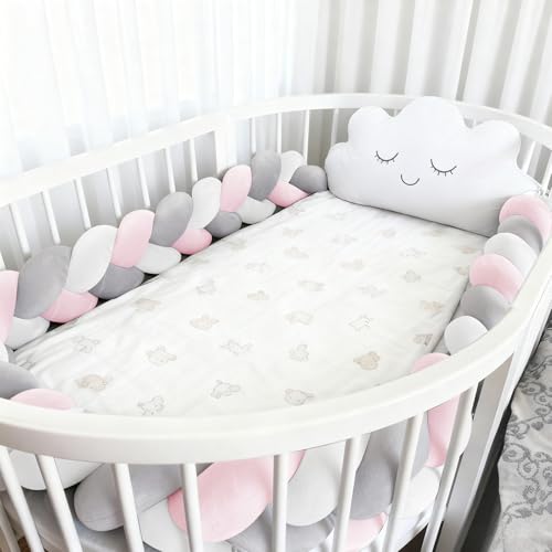 RZYW S14,100CM,Trenza Almohada de Serpiente de Nudo para Decoración De Habitaciones Alfombra Anticolisión para Cama para AnticolisióN Chichonera Cuna