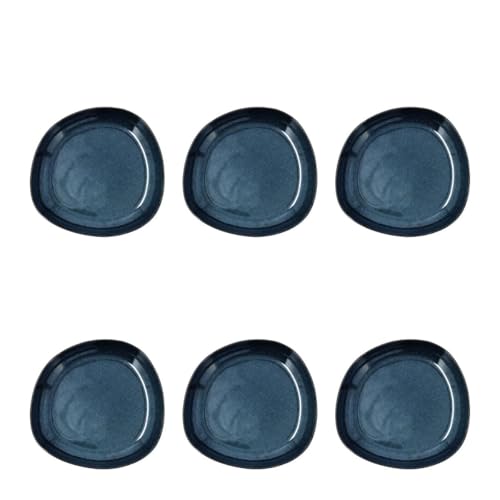 Bidasoa Ikonic Set 6 Pl Hondo Irreg 20,5x19,5 20,5x19,5x3,3cm Gres Apto Microondas Apto Frigorífico Borde Fino