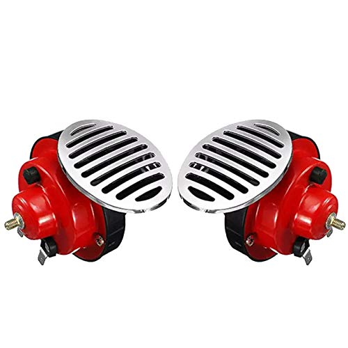 2Pcs 12V 300DB Car Horn Snail Horn Motorcycle Alarm Loud Boat