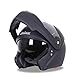 Produktbild NBGT Flip Motorrad-Sturzhelm Vollvisierhelm Doppelsonnenblende Außenreit Off-Road Helm abnehmbares Futter (M54cm-Xxl61cm),3,L