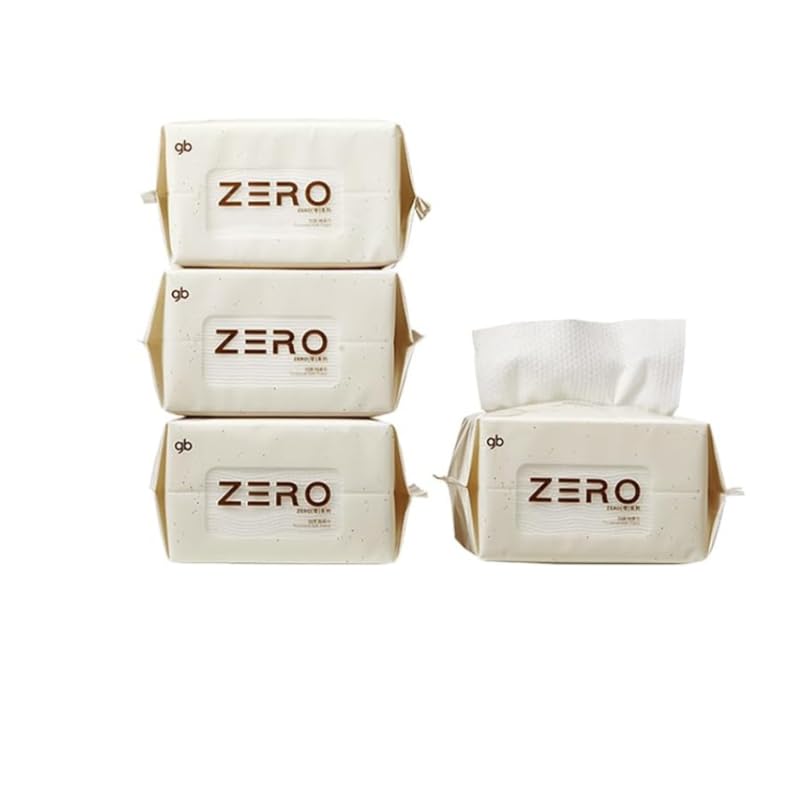 gb Zero Series Wipes, 4 Pack of 80 Wipes | Soft Cotton, Extra Absorbent, Safe for Sensitive Skin
